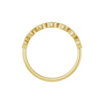 Marquise Lab-Grown Diamond Bezel-Set Half Eternity Band in 14K Gold - 14K Yellow Gold
