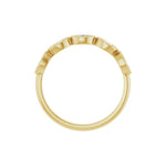 Marquise Lab-Grown Diamond Bezel-Set Half Eternity Band in 14K Gold - 14K Yellow Gold