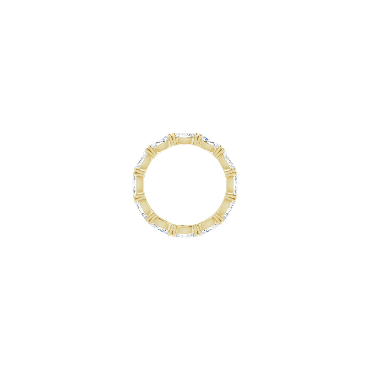 Marquise Lab-Grown Diamond Eternity Band in 14K Gold - 14K Yellow Gold