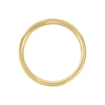 Men's Beveled-Edge Comfort-Fit Flat Band with Satin Finish in 14K & 18K Gold or Platinum - 14K Yellow Gold