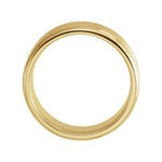 Men's Beveled-Edge Comfort-Fit Flat Band with Satin Finish in 14K & 18K Gold or Platinum - 14K Yellow Gold