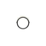 Men's Beveled-Edge Flat Band in 14K Gold - 14K Two-Tone Gold