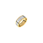 Men's Comfort-Fit Flat Band in 14K Gold - 14K Two-Tone Gold