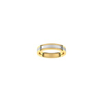 Men's Comfort-Fit Flat Band in 14K Gold - 14K Two-Tone Gold