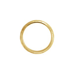 Men's Comfort-Fit Half Round Band with Hammer Finish in 14K & 18K Gold - 14K Yellow Gold