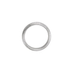 Men's Comfort-Fit Half Round Band with Hammer Finish in 14K & 18K Gold - 14K White Gold