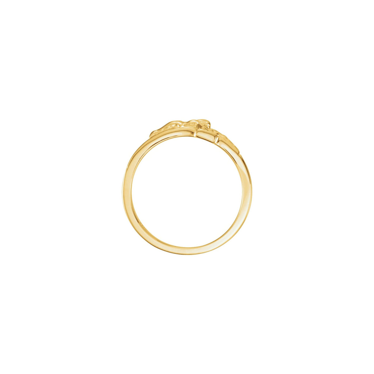 Men's Crucifix Ring in 14K Gold - 14K Yellow Gold