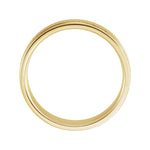 Men's Grooved Comfort-Fit Flat Band in 14K Gold or Platinum - 14K Yellow Gold