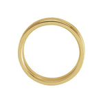 Men's Grooved Comfort-Fit Flat Band in 14K Gold or Platinum - 14K Yellow Gold