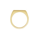 Men's Rectangle Signet Ring in 14K Gold - 14K Yellow Gold