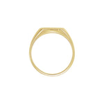 Men's Square Signet Ring in 14K Gold - 14K Yellow Gold