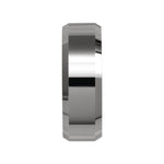 Men's Tungsten Beveled Edge Band - Gray