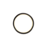 Men's Tungsten Beveled-Edge Grooved Comfort-Fit Band - Black