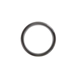 Men's Tungsten Beveled-Edge Inlay Comfort-Fit Band with Satin Finish - Black