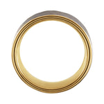 Men's Tungsten Comfort-Fit Flat Band with Hammered Finish - Gray