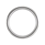 Men's Tungsten Comfort-Fit Flat Band with Hammered Finish - Gray