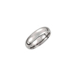 Men's Tungsten Comfort-Fit Half Round Band - Gray