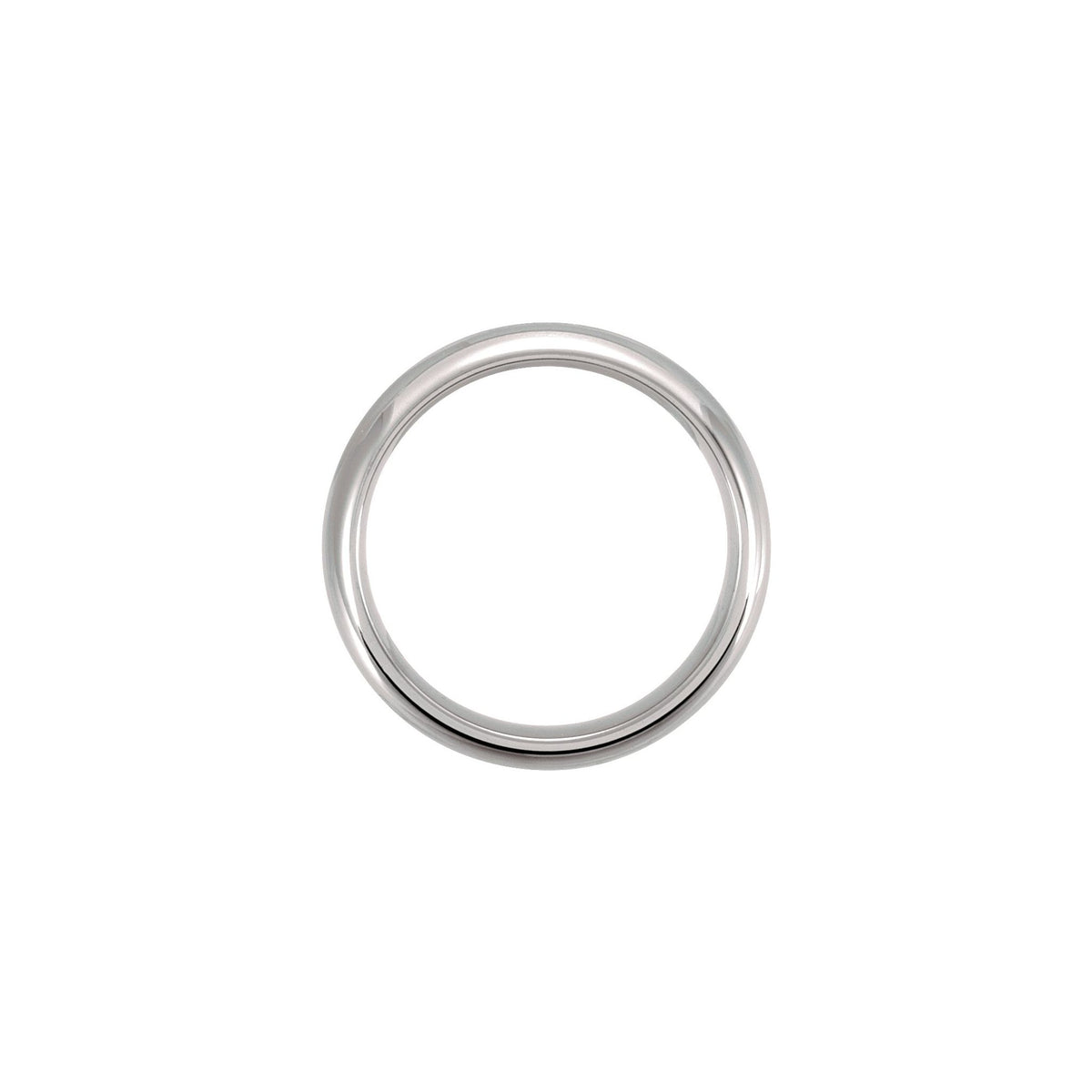 Men's Tungsten Comfort-Fit Half Round Band - Gray