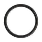 Men's Tungsten Comfort-Fit Half Round Band, Black - Black