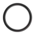 Men's Tungsten Comfort-Fit Half Round Band, Black - Black