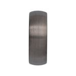 Men's Tungsten Comfort-Fit Half Round Band with Satin Finish - Black