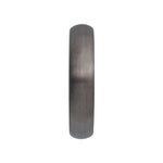 Men's Tungsten Comfort-Fit Half Round Band with Satin Finish - Black