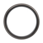 Men's Tungsten Comfort-Fit Half Round Band with Satin Finish - Black