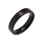 Men's Tungsten Flat Band - Black