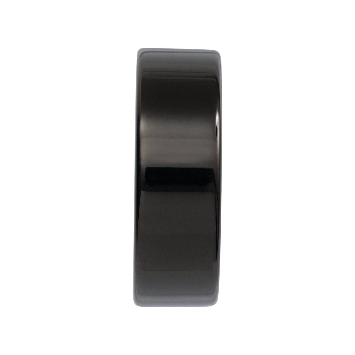 Men's Tungsten Flat Band - Black