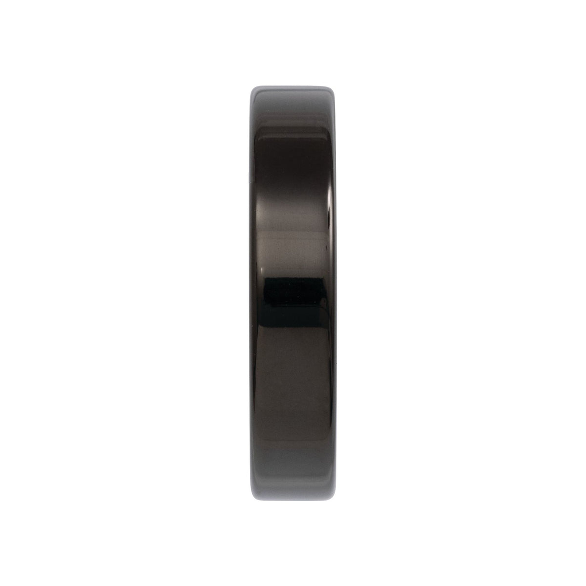 Men's Tungsten Flat Band - Black