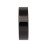 Men's Tungsten Flat Band - Black