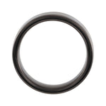 Men's Tungsten Flat Band - Black