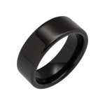 Men's Tungsten Flat Band - Black