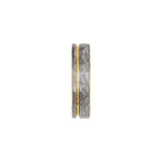 Men's Tungsten Grooved Comfort-Fit Flat Band with Hammer Finish, Gray - Gray