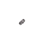 Men's Tungsten Stepped-Edge Inlay Comfort-Fit Band with Satin Finish, 8 mm - Gray