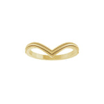 Milgrain Contour Band in 14K Gold - 14K Yellow Gold