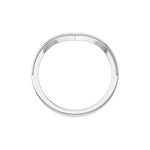 Milgrain Contour Band in 14K Gold - 14K White Gold