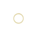 Milgrain Edge Floral Flat Band in 14K Gold - 14K Yellow Gold
