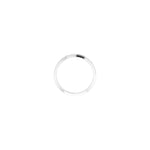 Milgrain Geometric Band in 14K & 18K Gold - 14K White Gold