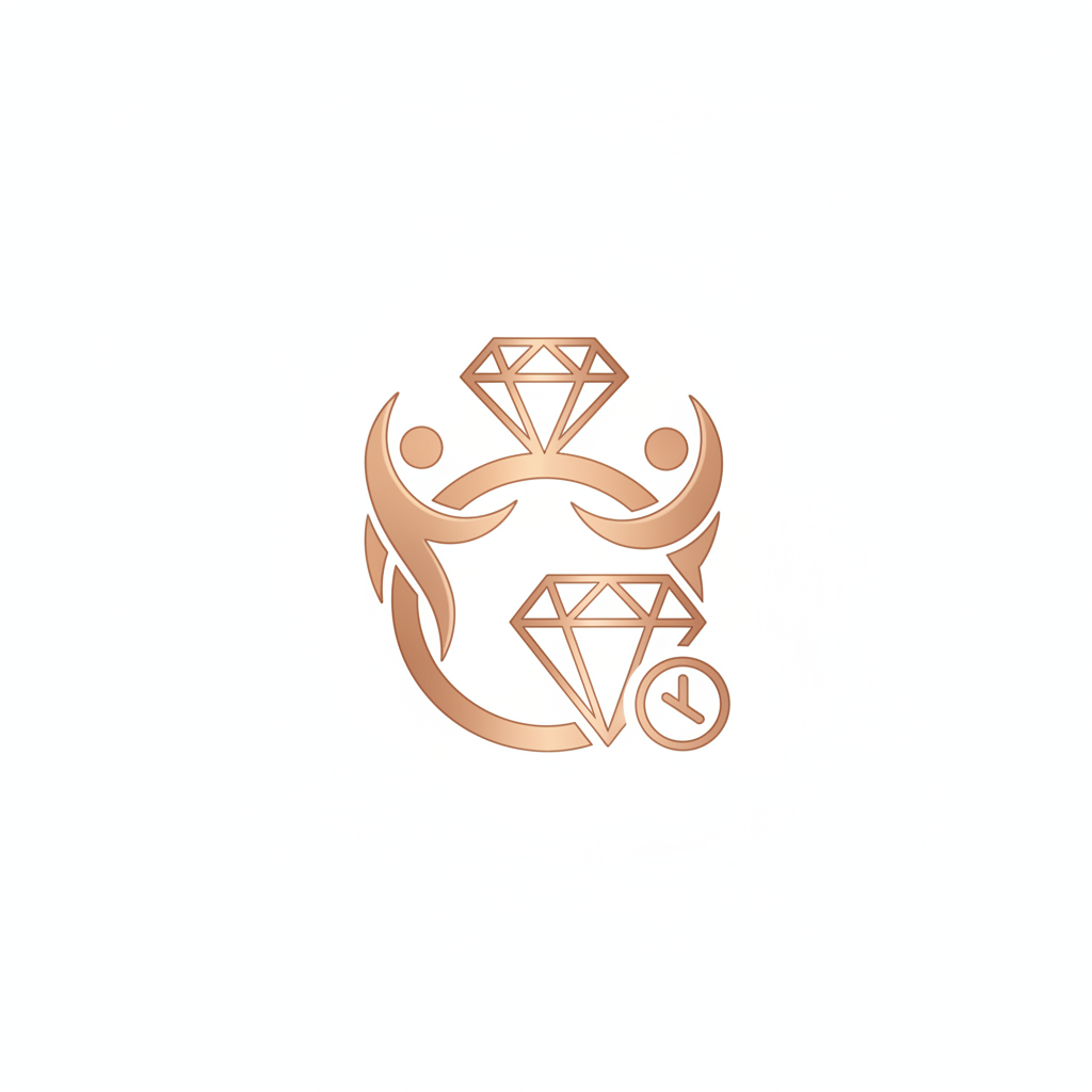 One On One Appointment For Diamond Ring Symbol
