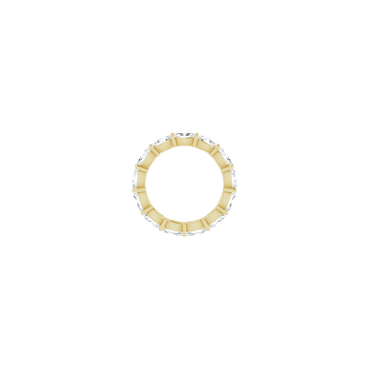 Oval Diamond Eternity Band in 14K Gold - 14K Yellow Gold
