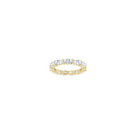 Oval Diamond Eternity Band in 14K Gold - 14K Yellow Gold