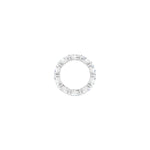 Oval Diamond Eternity Band in 14K Gold - 14K White Gold