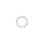 Oval Diamond Eternity Band in 14K Gold - 14K White Gold