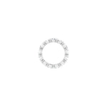 Oval Diamond Eternity Band in 14K Gold - 14K White Gold