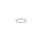 Oval Diamond Eternity Band in 14K Gold - 14K White Gold