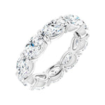 Oval Diamond Eternity Band in 14K Gold