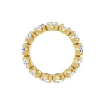 Oval Lab-Grown Diamond Eternity Band in 14K Gold, 3 1/4 CT TW - 14K Yellow Gold