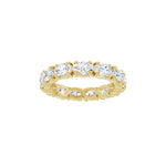 Oval Lab-Grown Diamond Eternity Band in 14K Gold, 3 1/4 CT TW - 14K Yellow Gold