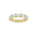 Oval Lab-Grown Diamond Eternity Band in 14K Gold, 3 1/4 CT TW - 14K Yellow Gold